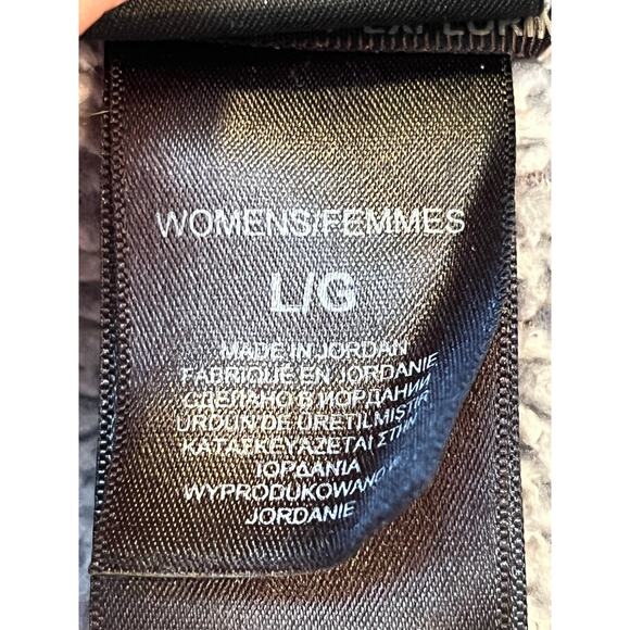 The North Face Women's Large Gray Sherpa Fleece Jacket Full Zip Long Sleeve Cozy - Picture 4 of 11